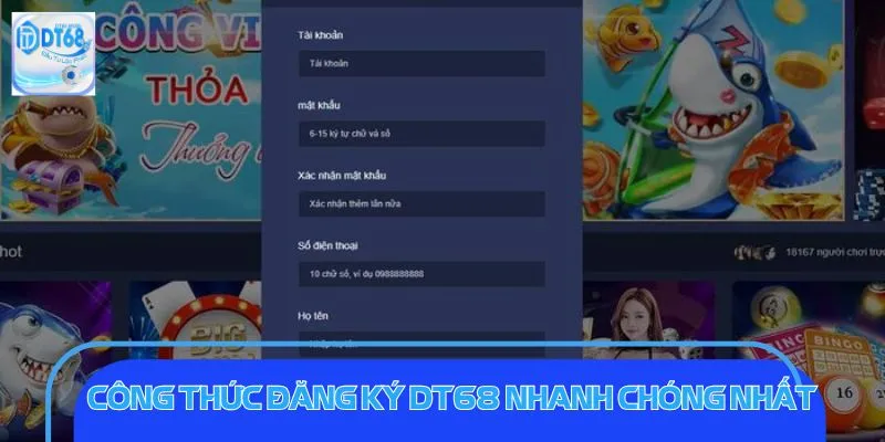 Công thức đăng ký DT68 nhanh chóng nhất