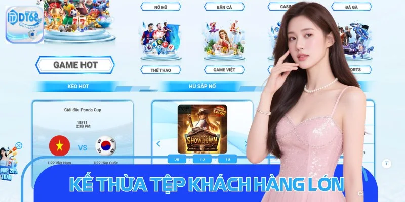 Trang web DT68 kế thừa một tệp thành viên cực khủng